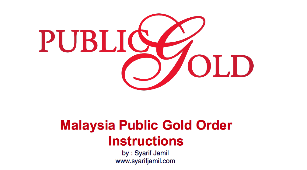 Nak beli emas Public gold secara online? ikuti step ini.